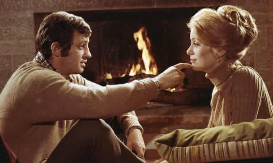 Belmondo with Catherine Deneuve in Mississippi Mermaid