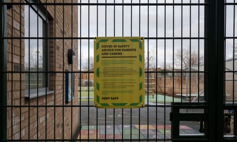 Primary school gate in London