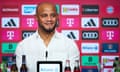 Vincent Kompany gets unveiled by Bayern