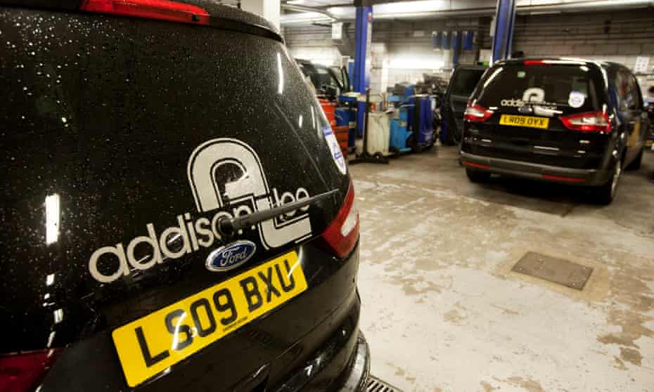 The Addison Lee’s service centre at their HQ in London.