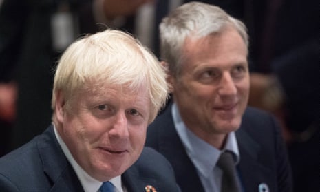 Boris Johnson and Zac Goldsmith in 2019