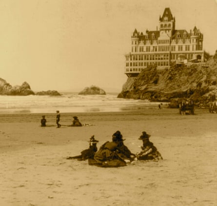 The Cliff House is perched on the cliffs just north of Ocean beach in San Francisco.