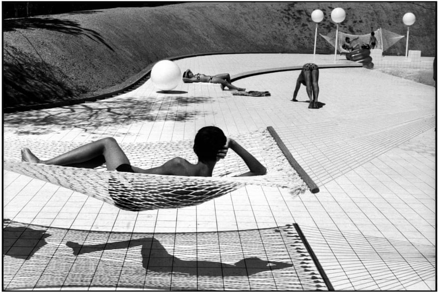Pool designed by Alain Capeilleres in Le Brusc, Provence by Martine Franck - part of the Swaps exhibition.