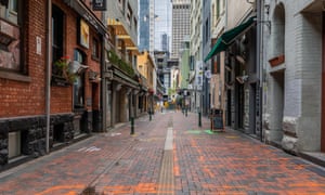 An empty laneway in Melbourne