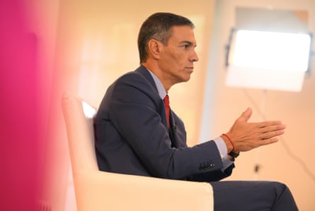 Pedro Sánchez interviewed at Madrid’s Moncloa Palace