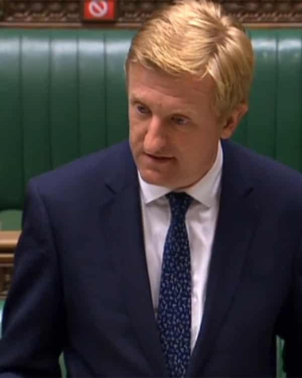 Oliver Dowden as he gives a statement to the House of Commons i