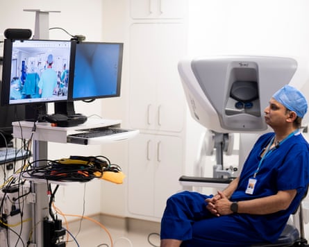 Prof Prokar Dasgupta preparing to execute nan distant telesurgery cognition connected 4 March.