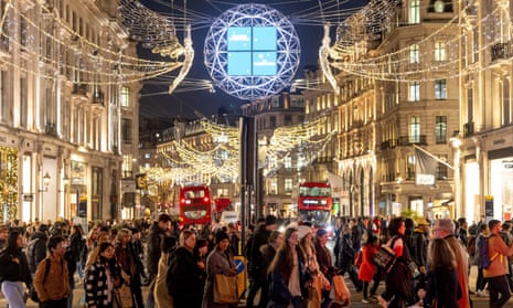 Shoppers on Regent Street in London's West End on 1 December 2022