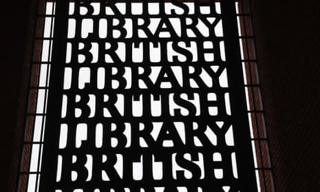 A window of the British Library, in London. 