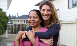 Asia Bibi with journalist Anne-Isabelle Tollet.