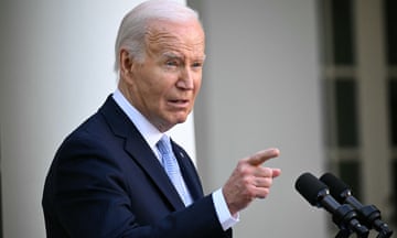 US president Joe Biden speaks at a celebration for Jewish American heritage month on 20 May.