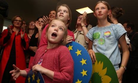 Young supporters of the European Greens