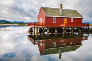 Traditional fishermanâs houseat Haholmen island.