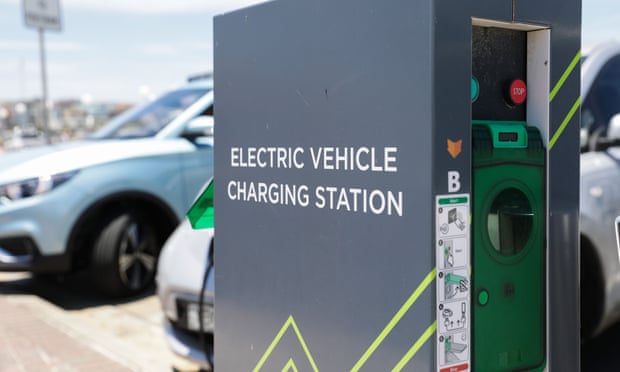 A charging station at Bondi Beach, NSW