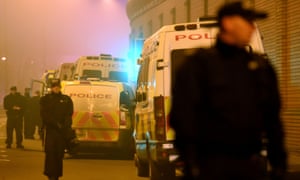 Police outside Birmingham prison after a disturbance. The prison inspectorate said the privately run prison was in an âappalling stateâ in a damning report in August.