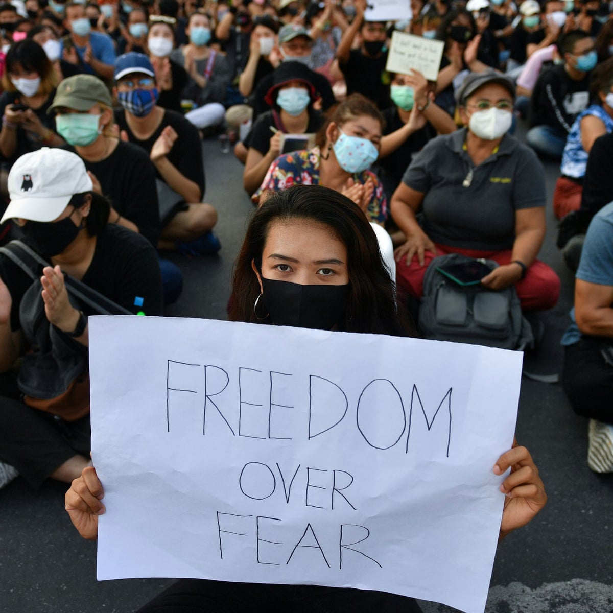 Thousands of anti-government protesters rally in Thailand's capital |  Thailand | The Guardian