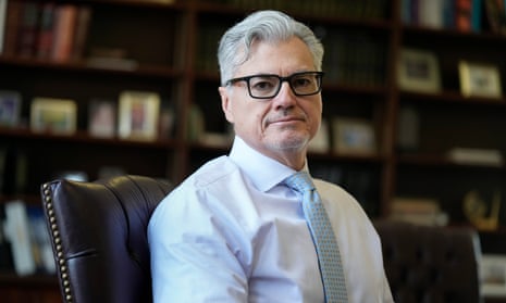 Juan Merchan in his chambers in New York on 14 March 2024.