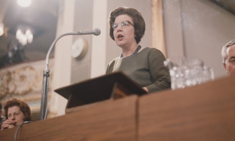 ‘Almost forgotten’: Alice Bacon at the Labour party annual conference, Blackpool, September 1965. 