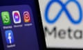 App logos on a smartphone screen