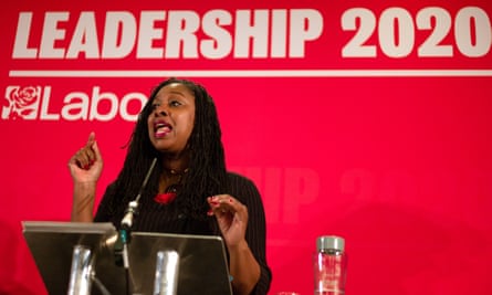 Dawn Butler campaigning in Durham in February for deputy leader of the Labour party