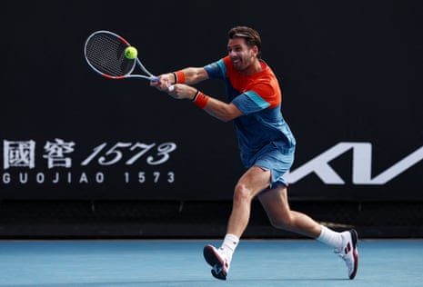 norrie in pyjama-type gear