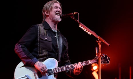 Josh Homme of Queens of the Stone Age performing on the Other stage.