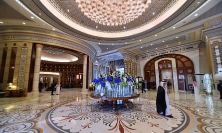 The Ritz Carlton in the Saudi capital Riyadh, where the purged royals and other prominent citizens remain detained.