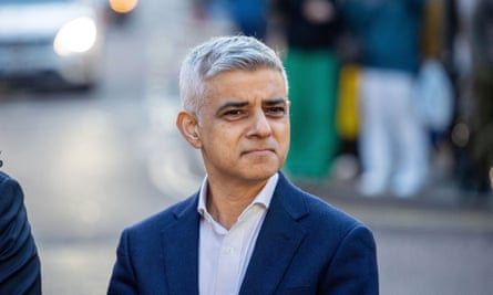 Sadiq Khan photographed outdoors at an official event