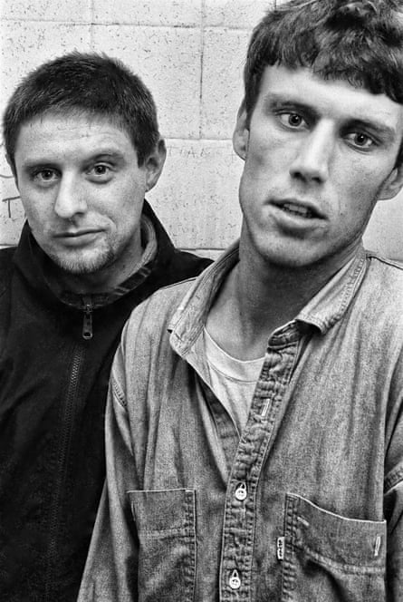 Shaun Ryder and Bez in 1987.
