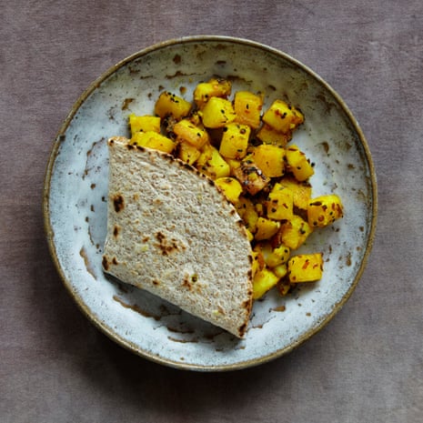 Romy Gill’s panch phoron aloo: it’s a great snack.