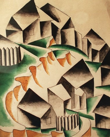 Maisons by Lyubov Popova, 1916.
