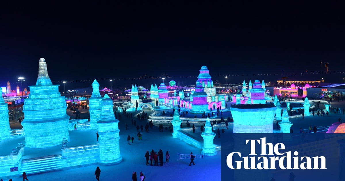 Ice Palaces And Neon Slides At China Snow Festival In Pictures World News The Guardian