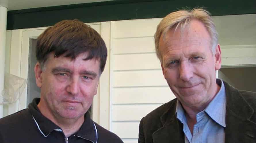 Alan Hall, left, with investigator Bryan Bruce, who became convinced Hall was innocent.