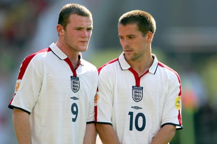 Wayne Rooney and Michael Owen during England's Euro 2004 match against Switzerland