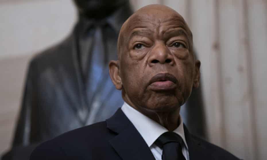 Congressman John Lewis said he would be ‘back on the front lines soon’.