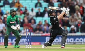 Guptill sends it to the stands for six.