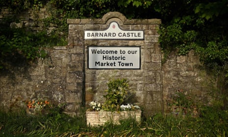 A welcome sign for Barnard Castle