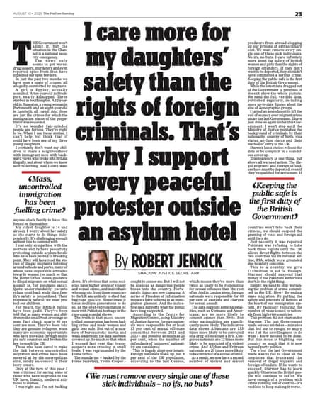 Mail on Sunday 10th August