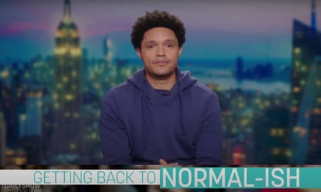 Trevor Noah on reluctance to return to the office: “Why sit in two hours of traffic to then sit at a computer that has the same internet as my computer at home? Except everyone here can see I’m looking at porn.”