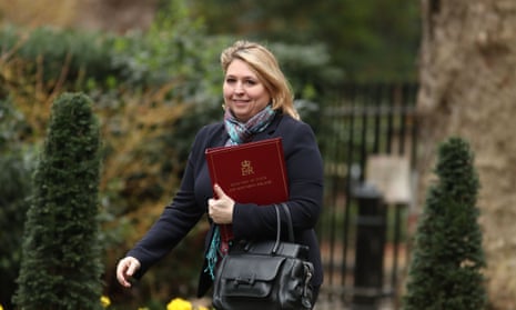 The Northern Ireland secretary, Karen Bradley, arrives for a cabinet meeting in Downing Street