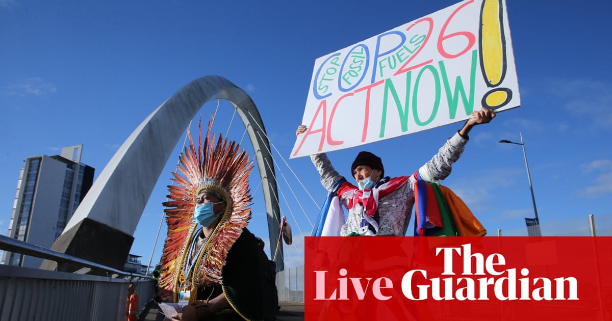 Cop26 live: world ‘heading for 1.9C of heating’, climate model projects