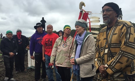 Jill Stein oil pipeline protest North Dakota