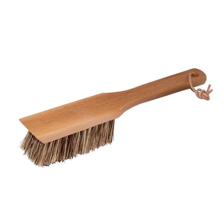 Brush with wooden handle