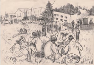 Seated groups, 2017 by Gideon Summerfield