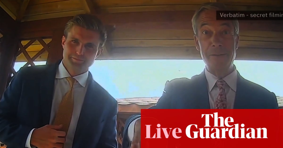 Reform officials suspended over donations investigation will not ‘come back’, says party chair – UK politics live