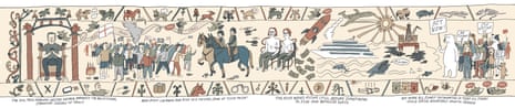 ‘Bayeux’ tapestry row1 A modern take on the Bayeaux Tapestry, 2026