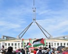 Australia politics live: federal government says Israel’s West Bank plans ‘unacceptable’; Scamps boycotts question time to protest Herzog visit