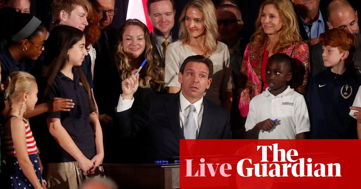 Ron DeSantis claims only ‘Biden and me’ have a winning chance in 2024 US presidential race, report says - live