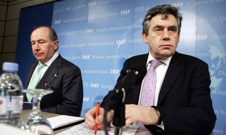 Gordon Brown with Rodrigo de Rato