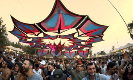 Festival-goers enjoying themselves before the Hamas attack on the Nova event in Israel on 7 October.